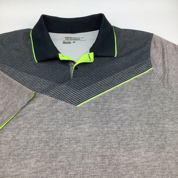 Nike Golf Tour Performance‎ Mens Short Sleeve Dri Fit Golf Polo Size Large - Picture 1 of 8
